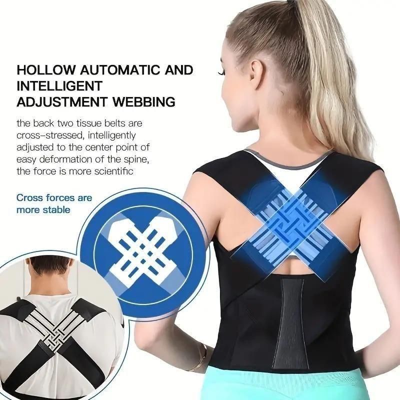 Adjustable back posture corrector belt for men and women