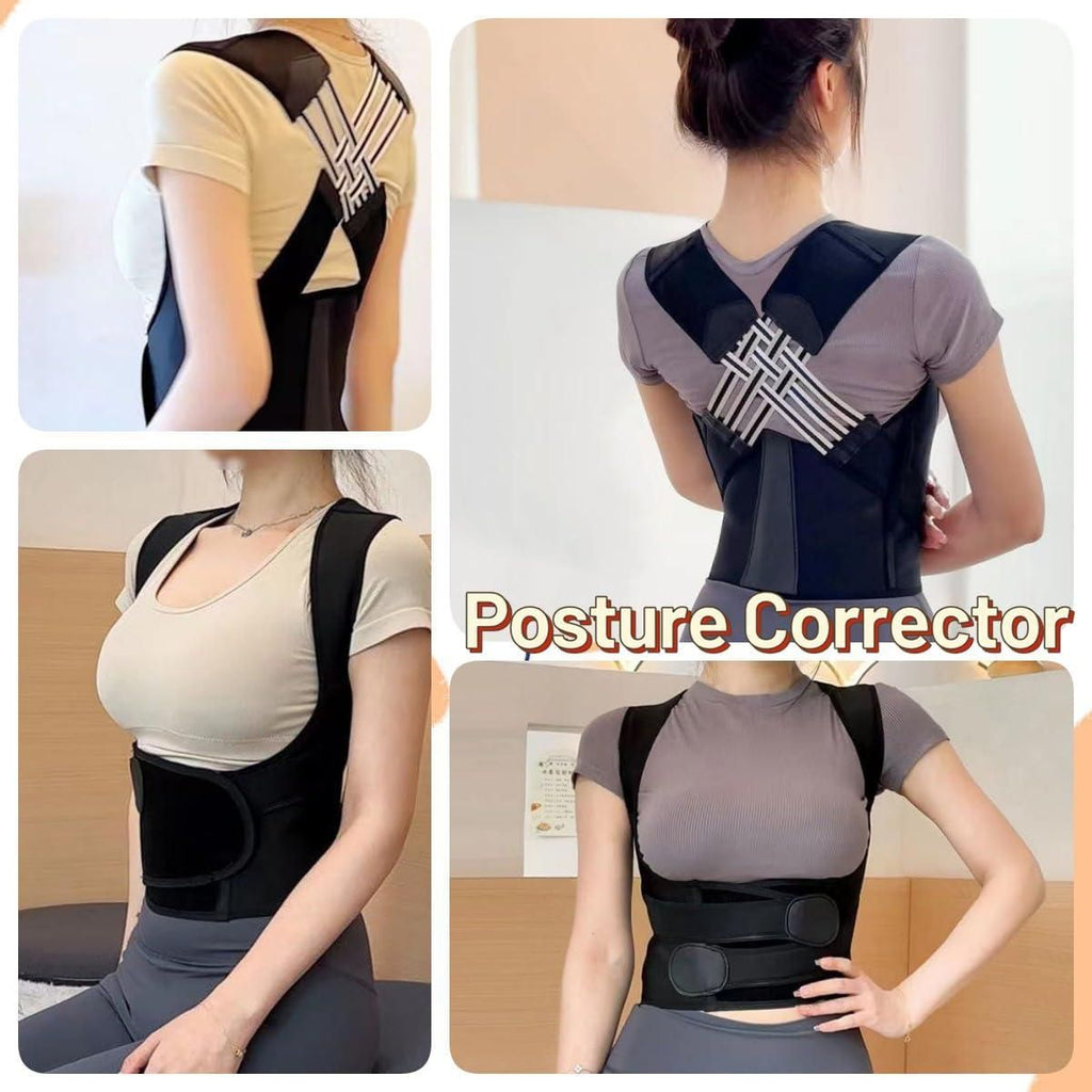 Adjustable back posture corrector belt for men and women
