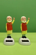 Solar Powered Waving Showpiece for Car Dashboard & Office Desk (Pack of 2)