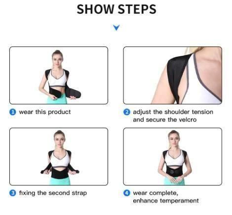 Adjustable back posture corrector belt for men and women