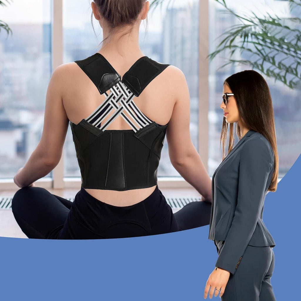 Adjustable back posture corrector belt for men and women
