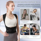 Adjustable back posture corrector belt for men and women